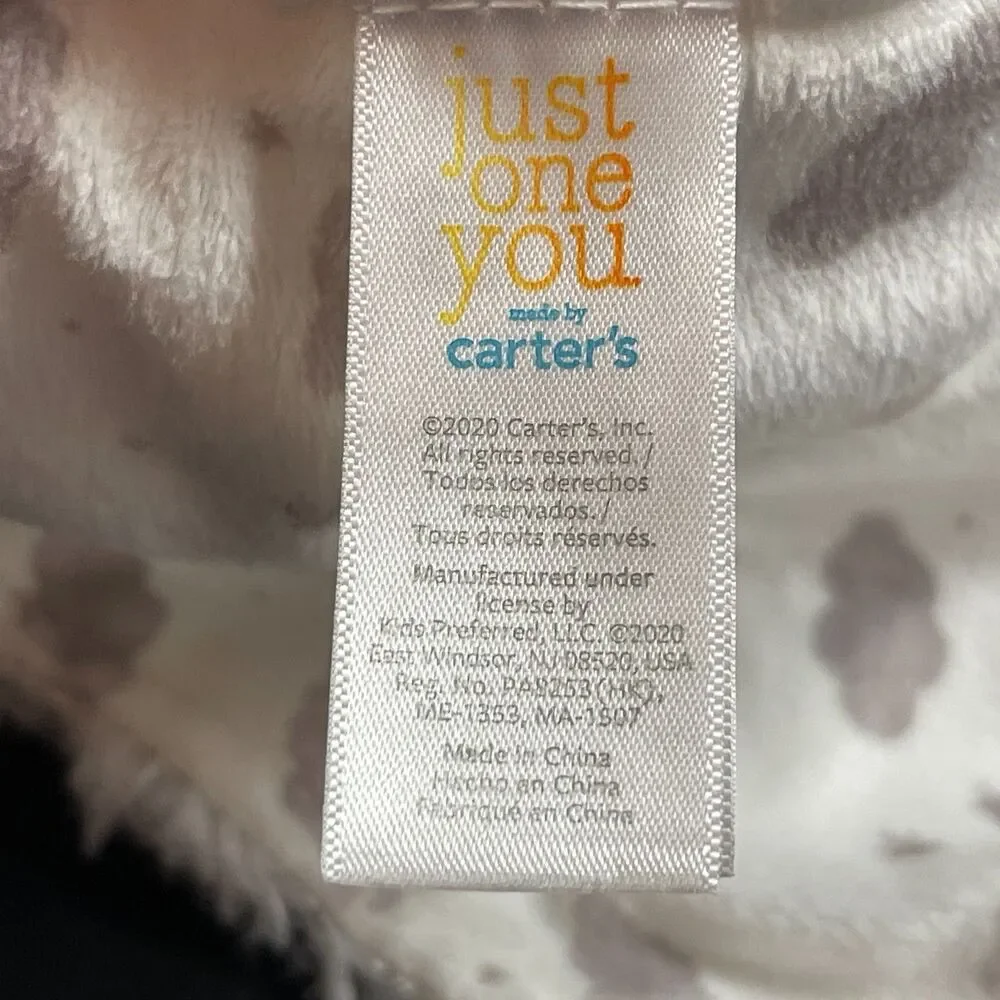 Carters Just One Year Gray Bear Cloud Stars Blanket Lovey Lovie 2020